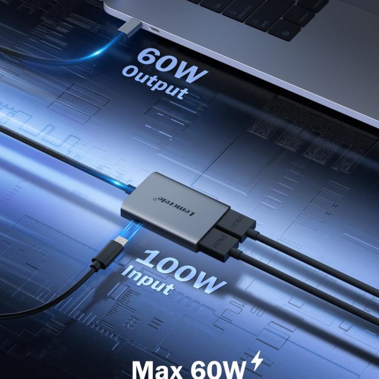 Conmutador multidispositivo Lemorele HD30 compatible con HDMI, conmutador de señal y convertidor de vídeo HD.