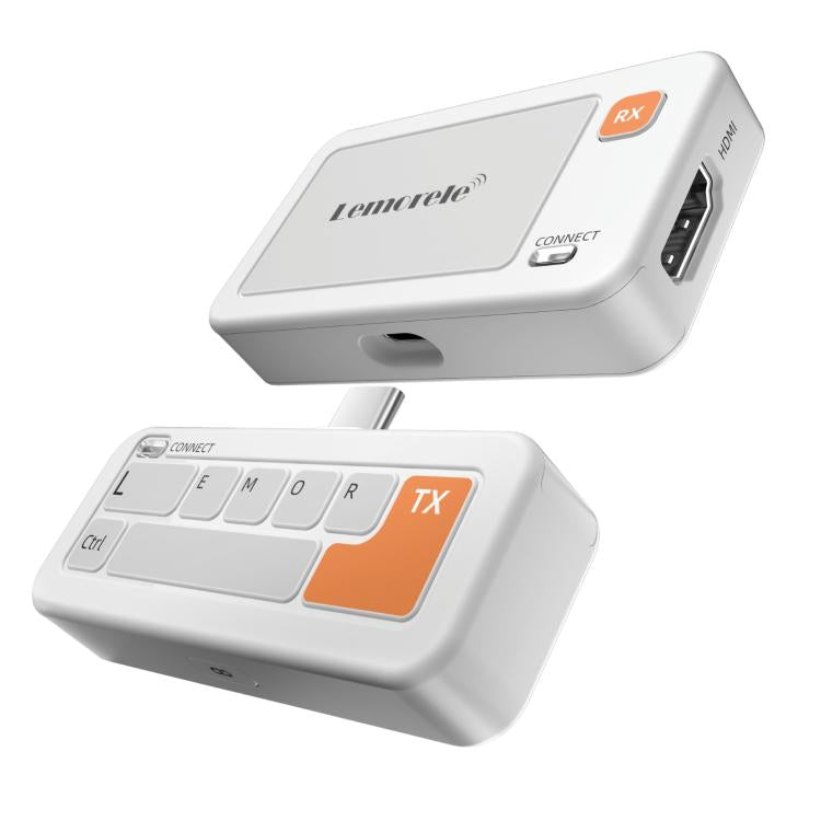 Transmisor USB-C Lemorele P400 para transmisión de vídeo inalámbrica 1080P, adaptador compatible con HDMI.