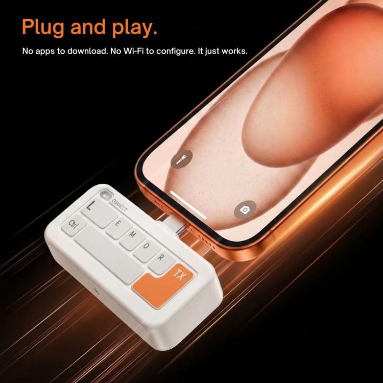 Transmisor USB-C Lemorele P400 para transmisión de vídeo inalámbrica 1080P, adaptador compatible con HDMI.