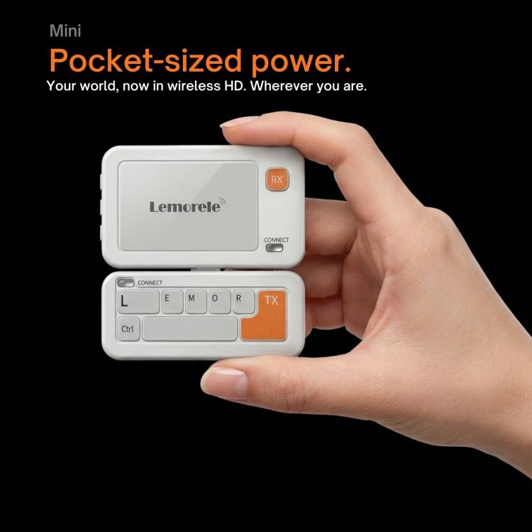 Transmisor USB-C Lemorele P400 para transmisión de vídeo inalámbrica 1080P, adaptador compatible con HDMI.