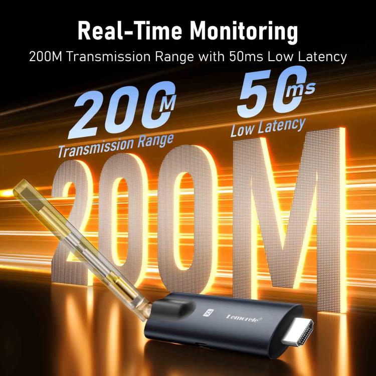 Transmisor de vídeo inalámbrico HDMI Lemorele R1040, 1 transmisor, 4 receptores, HD 1080p para múltiples pantallas.