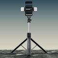 X5SE Portable Live Streaming Phone Stand 1.7m Extension Bluetooth Remote Control Selfie Stick Tripod, X5SE