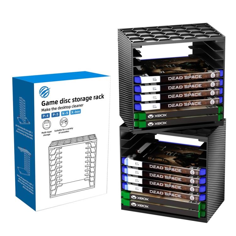 Torre de almacenamiento de discos de juegos modular para Nintendo Switch / PS5 / PS4 / Xbox (2 unidades)