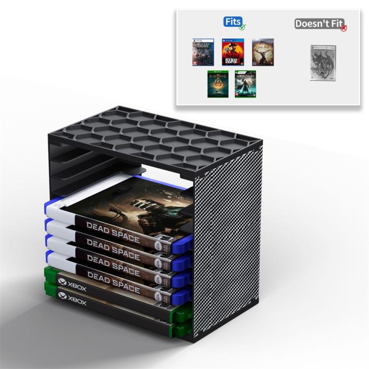 Torre de almacenamiento de discos de juegos modular para Nintendo Switch / PS5 / PS4 / Xbox (2 unidades)
