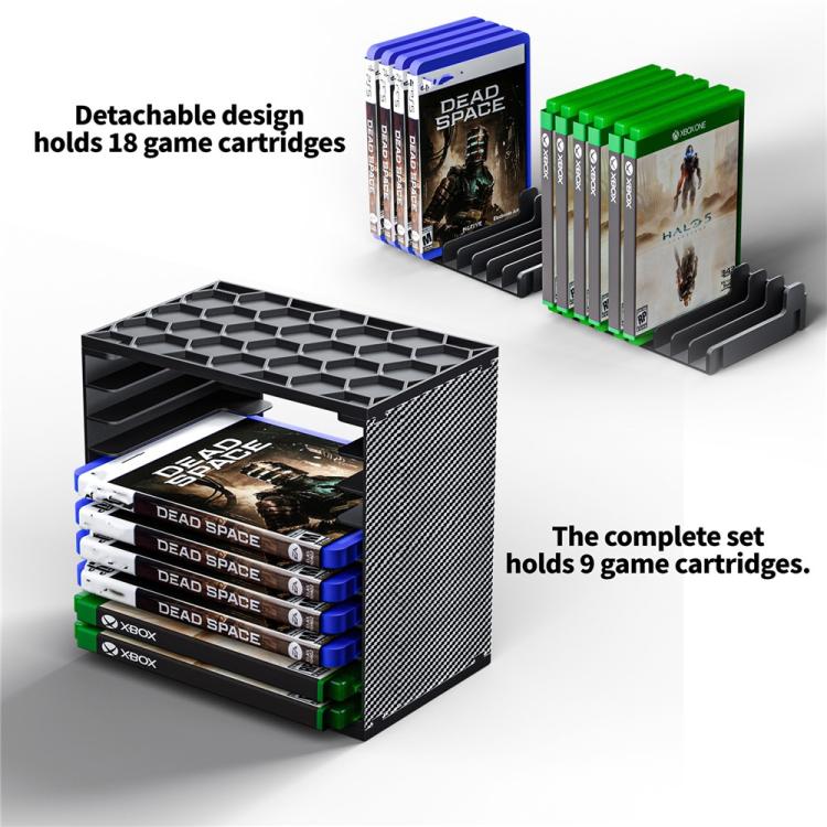 Torre de almacenamiento de discos de juegos modular para Nintendo Switch / PS5 / PS4 / Xbox (2 unidades)