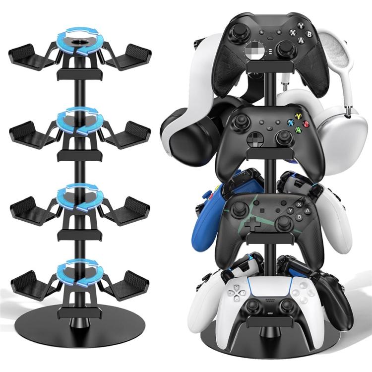 Soporte giratorio de 360 grados de 4 niveles para mandos de juegos de Xbox / PS5 / Nintendo Switch