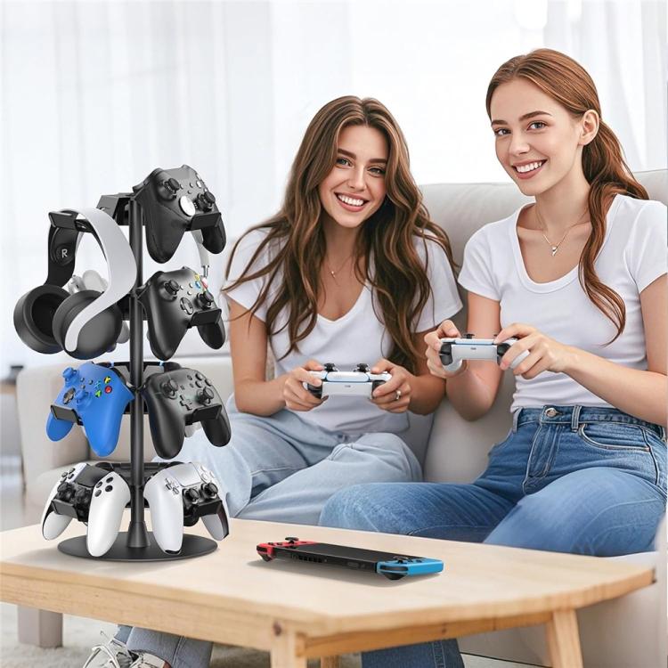 Soporte giratorio de 360 grados de 4 niveles para mandos de juegos de Xbox / PS5 / Nintendo Switch