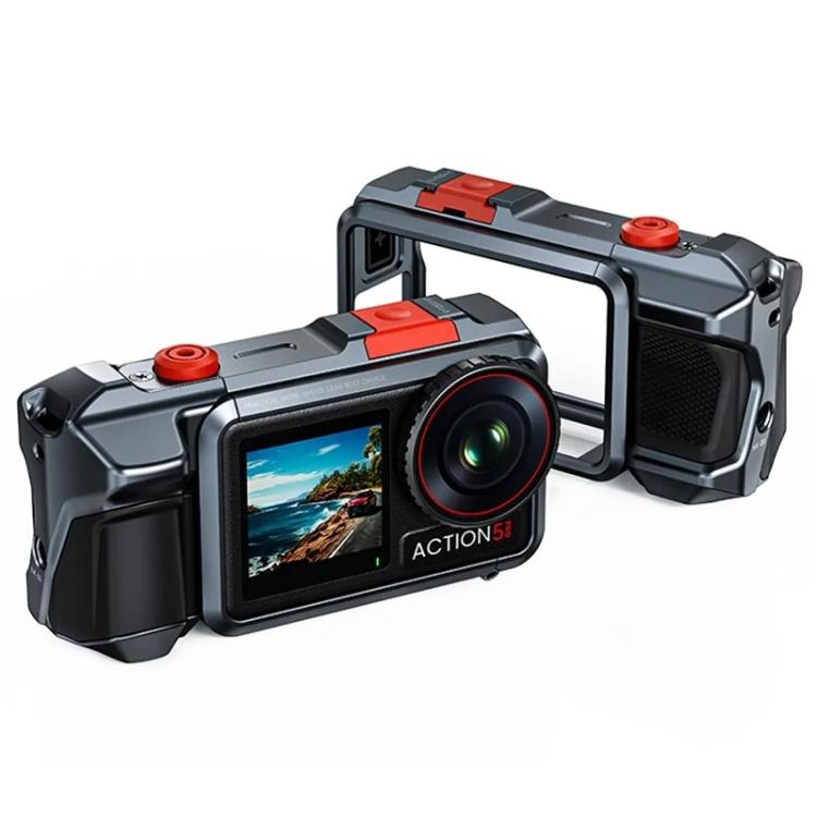Carcasa protectora de aleación de aluminio para cámara de acción DJI Osmo Action 3 / 4 / 5 Pro.