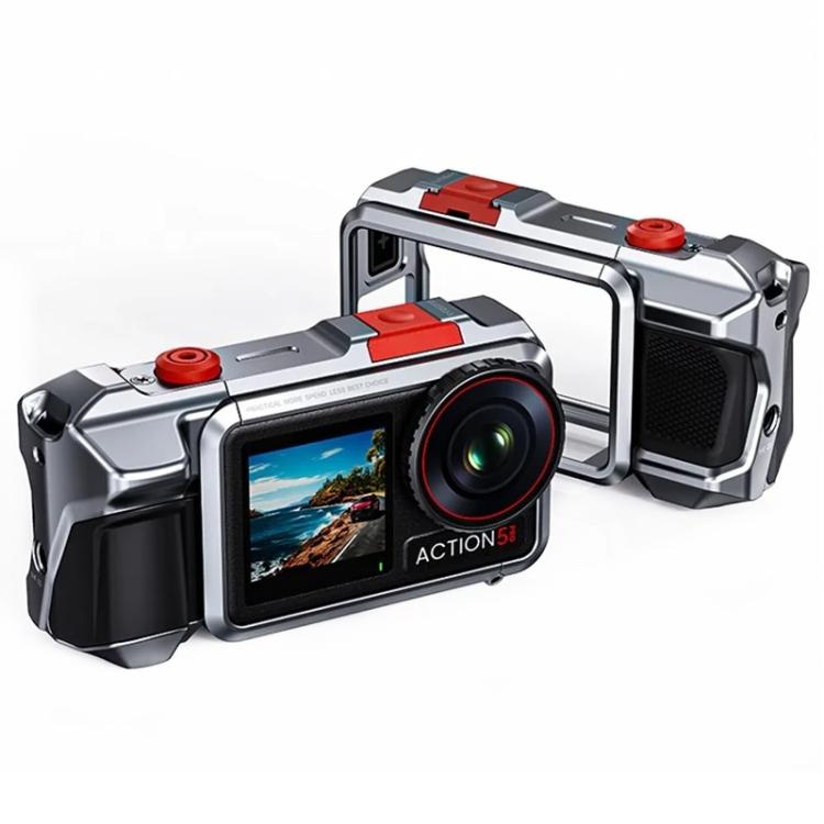 Carcasa protectora de aleación de aluminio para cámara de acción DJI Osmo Action 3 / 4 / 5 Pro.