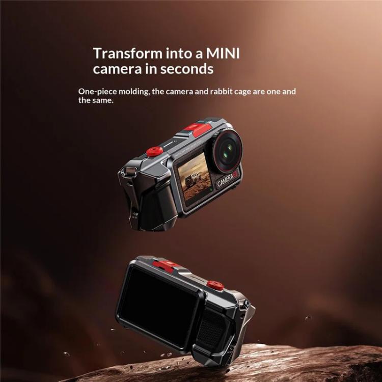 Carcasa protectora de aleación de aluminio para cámara de acción DJI Osmo Action 3 / 4 / 5 Pro.