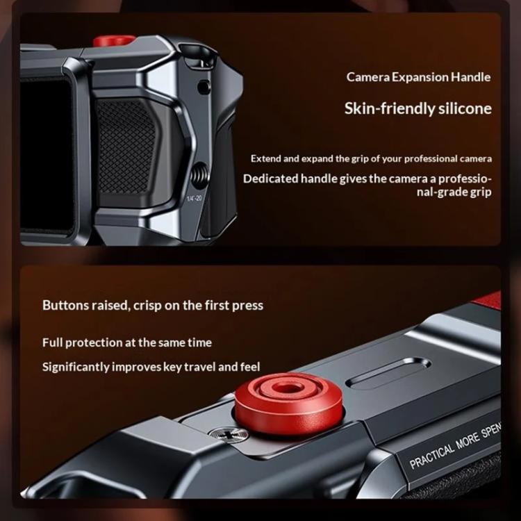 Carcasa protectora de aleación de aluminio para cámara de acción DJI Osmo Action 3 / 4 / 5 Pro.