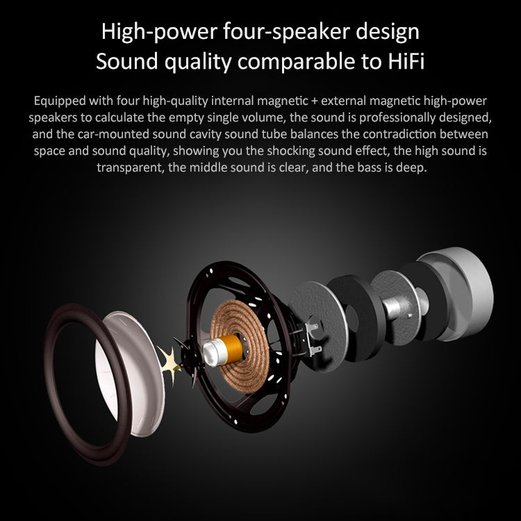 W-KING T8 Altavoz HIFI 30W Altavoz Bluetooth portátil de alta potencia Inalámbrico con radio FM para altavoz Bluetooth móvil