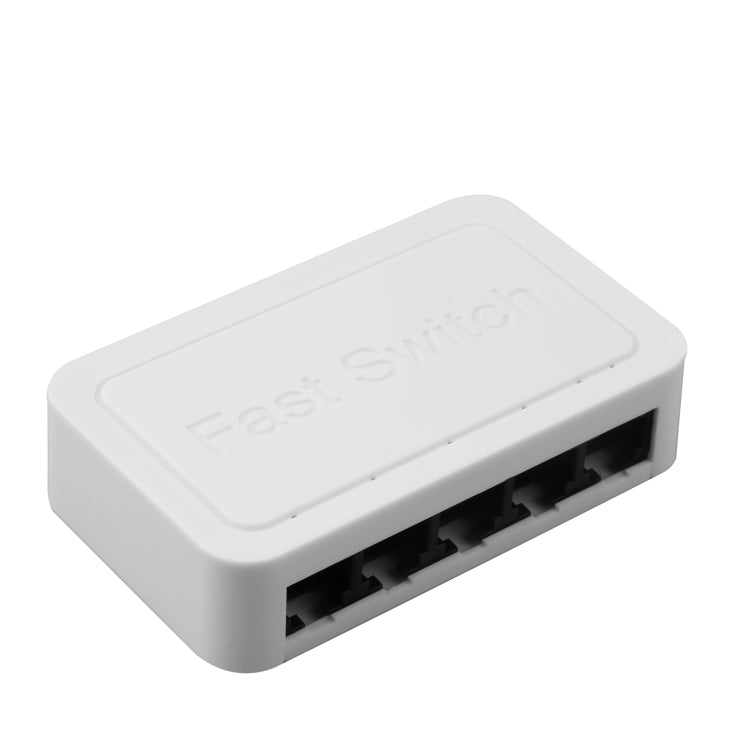Conmutador Ethernet rápido de 5 puertos 10/100 Mbps, 5 Ports White