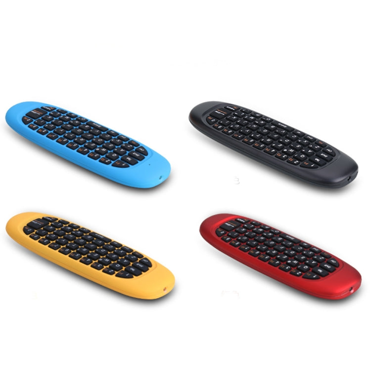 C120 2.4G Mini teclado Ratón remoto inalámbrico con 3 giroscopios y 3 sensores de gravedad para PC / HTPC / IPTV / Smart TV y Android TV Box, etc.
