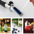 Refractómetro RZ136, medidor de vino y fruta, azúcar, portátil, Auto Brix, 0 ~ 32% de Alcohol, 0 ~ 26%, refractómetro para zumo de fruta, vino y azúcar