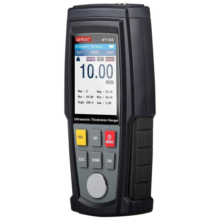 Medidor de espesor ultrasónico Digital WT130A, medidor de espesor Digital con carga USB, probador de Metal de alta precisión, WT130A