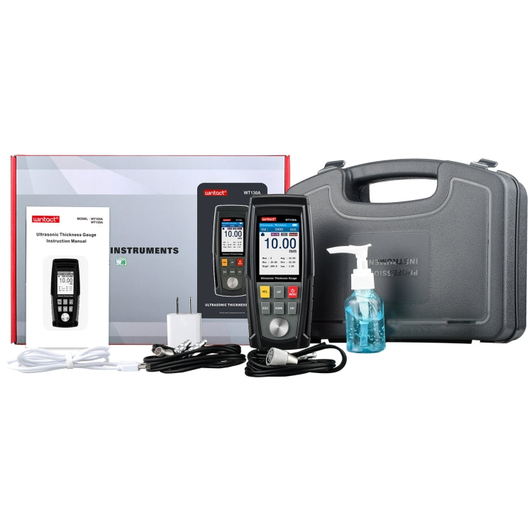 Medidor de espesor ultrasónico Digital WT130A, medidor de espesor Digital con carga USB, probador de Metal de alta precisión, WT130A