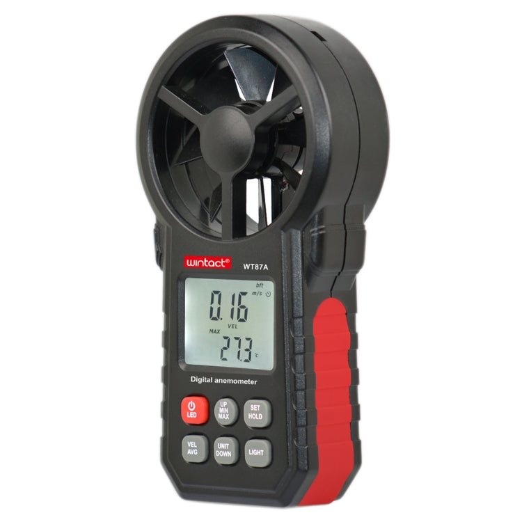 WT87A Anemómetro portátil Termómetro Medidor de velocidad del viento, WT87A