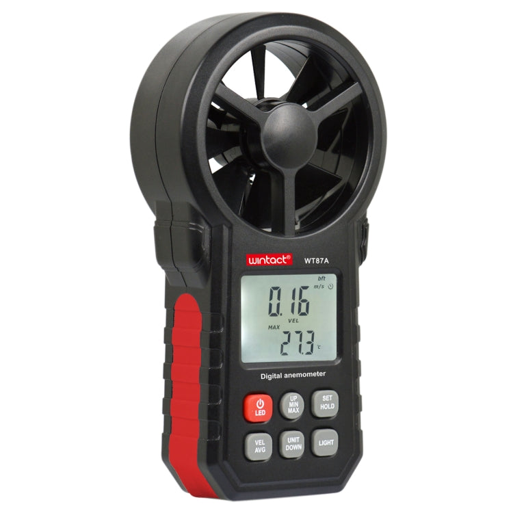WT87A Anemómetro portátil Termómetro Medidor de velocidad del viento, WT87A