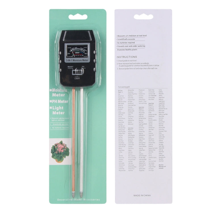 RZ97 Mini PH del suelo humedad Medición de humedad medidor de PH Monitor de humedad del suelo higrómetro jardinería cultivo de plantas probador de humedad, RZ97