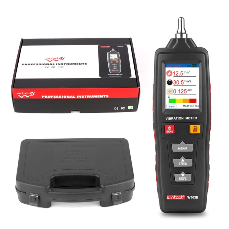 Medidor de vibración digital analizador de vibración portátil WINTACT WT63B