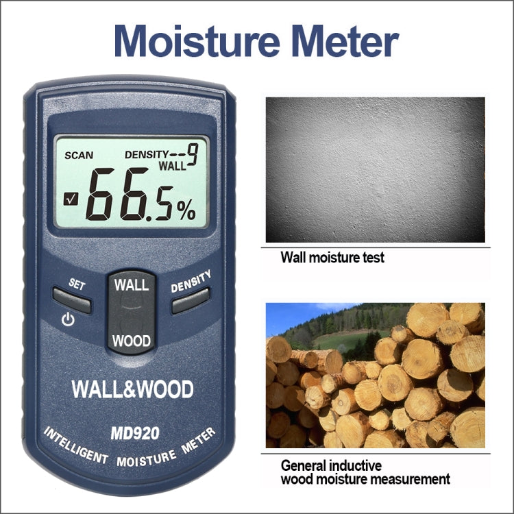 Probador de humedad de madera para superficie de pared MD920, MD920