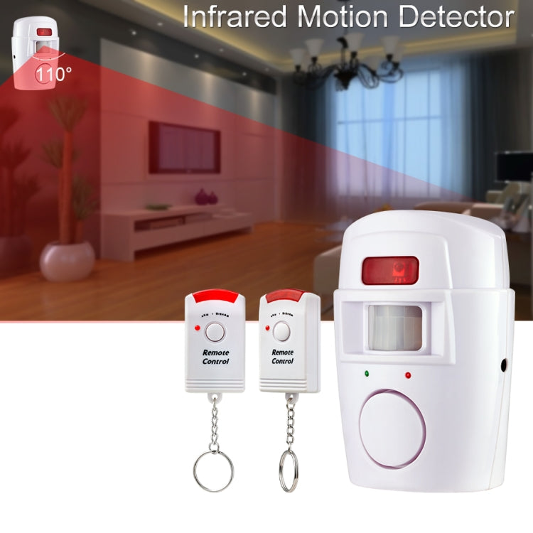 Mando a distancia inalámbrico, sistema de alarma con Sensor infrarrojo de alerta PIR de seguridad para el hogar, Detector de movimiento antirrobo, sirena de 105DB