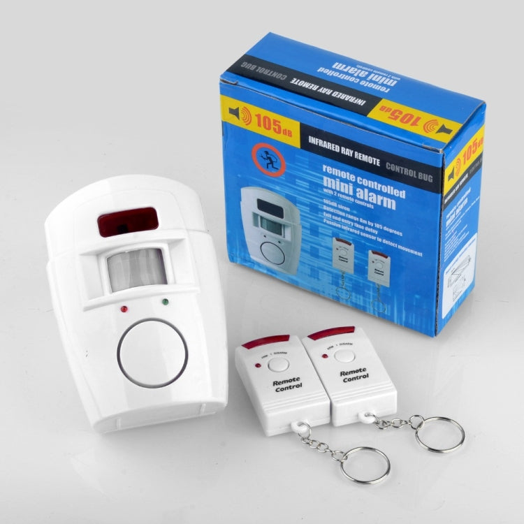Mando a distancia inalámbrico, sistema de alarma con Sensor infrarrojo de alerta PIR de seguridad para el hogar, Detector de movimiento antirrobo, sirena de 105DB