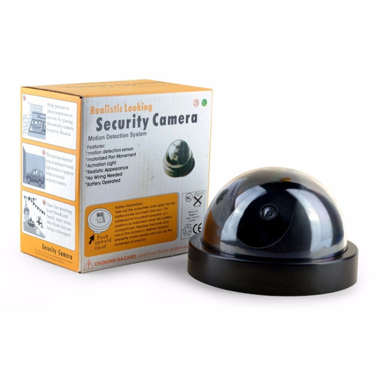 Cámara de seguridad de vigilancia LED con cúpula simulada CCTV infrarroja impermeable para exteriores, Dome LED Surveillance Security Camera