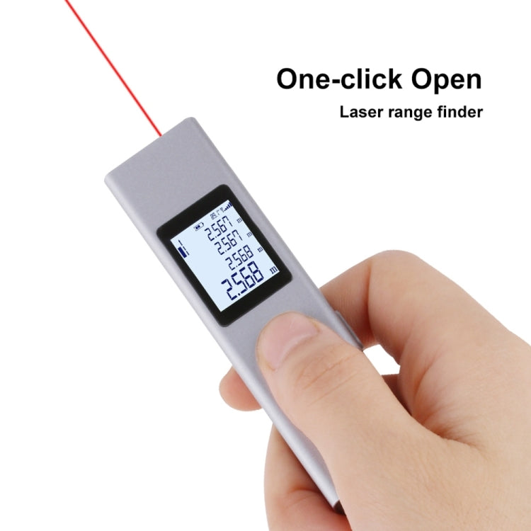Telémetro láser LS-P, medidor de distancia de 40m, Mini medidor de distancia láser Digital LCD recargable de mano, telémetro láser de 131 pies, 40m
