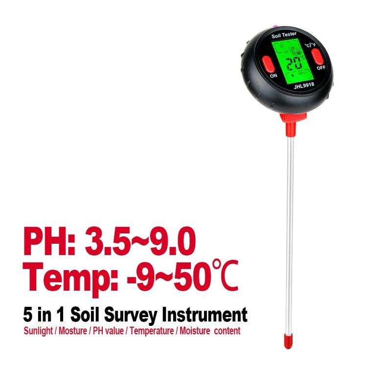 Medidor de PH del suelo RZ104, Detector de humedad, medidor de PH Digital, Monitor de suelo, probador de suelo para plantas de jardinería PH, RZ104