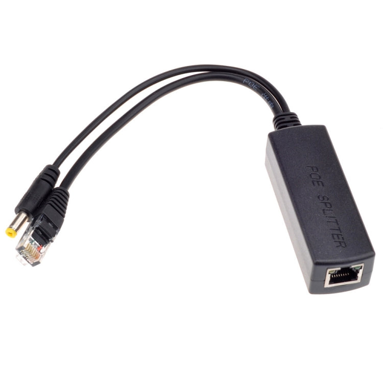 Divisor de alimentación a través de Ethernet, entrada de 48 V y salida de 12 V, adaptador divisor PoE de 48 V, permite que la cámara IP de 12 V CC se convierta en cámara POE, Power Over Ethernet Splitter