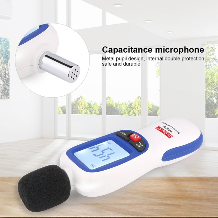 Medidor de nivel de sonido WT85B medidor de decibelios Digital medidor de ruido Digital probador de ruido ambiental, WT85B White, WT85B Black