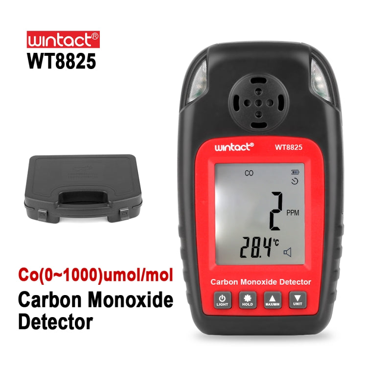 WINTACT WT8825 Detector de monóxido de carbono Sensor de Gas CO independiente Detector de alarma de envenenamiento de alta sensibilidad, WT8825