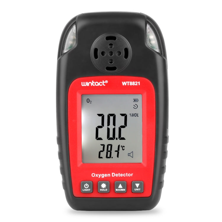 Detector de oxígeno WINTACT WT8821, Sensor de Gas de oxígeno independiente, Detector de alarma de envenenamiento de alta sensibilidad, WT8821