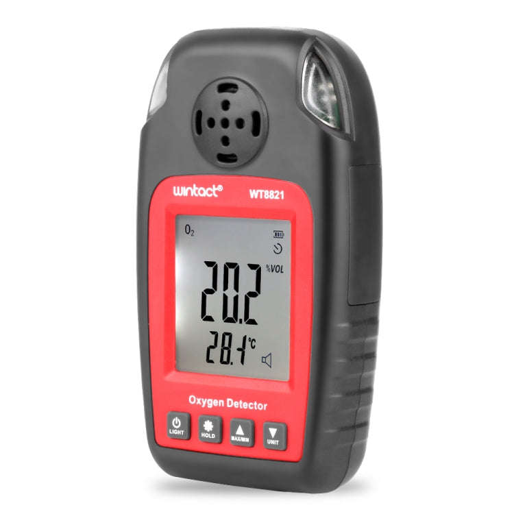 Detector de oxígeno WINTACT WT8821, Sensor de Gas de oxígeno independiente, Detector de alarma de envenenamiento de alta sensibilidad, WT8821
