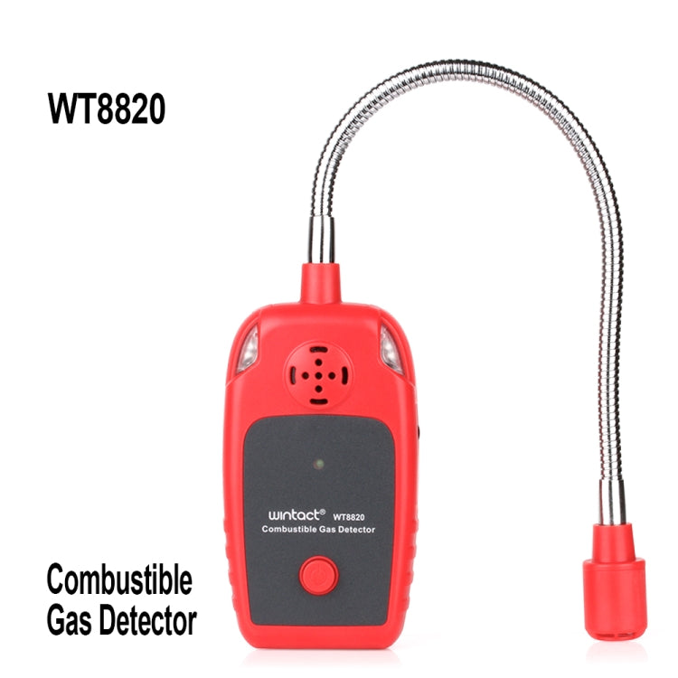 WINTACT WT8820 Detector de alarma de Gas Combustible para el hogar, fuga leve de Gas, Detector de fugas de Gas Natural inflamable, Monitor, analizador de Gas, WT8820