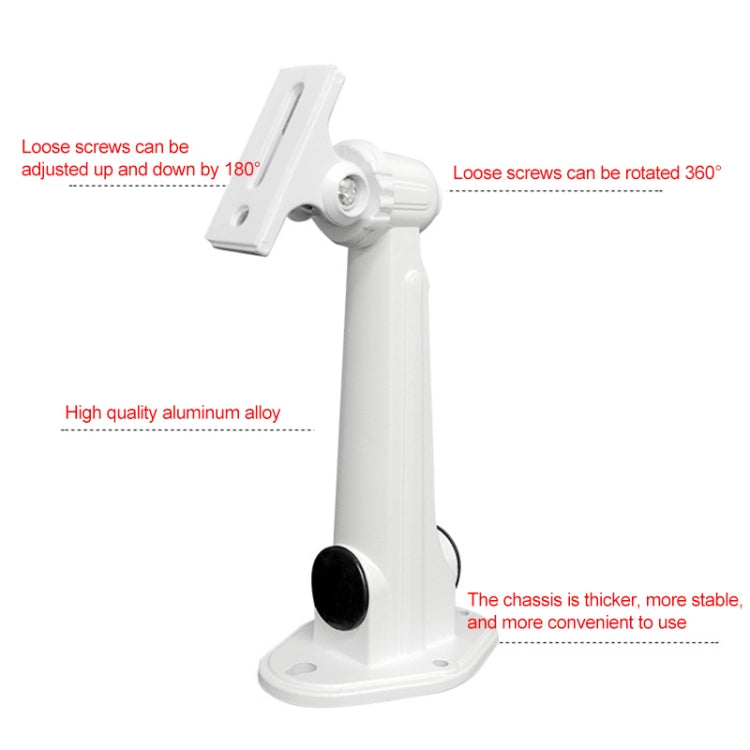 Soporte de montaje en pared CCTV, soporte plateado metálico de aluminio para interior y exterior, accesorios de soporte para cámara IP