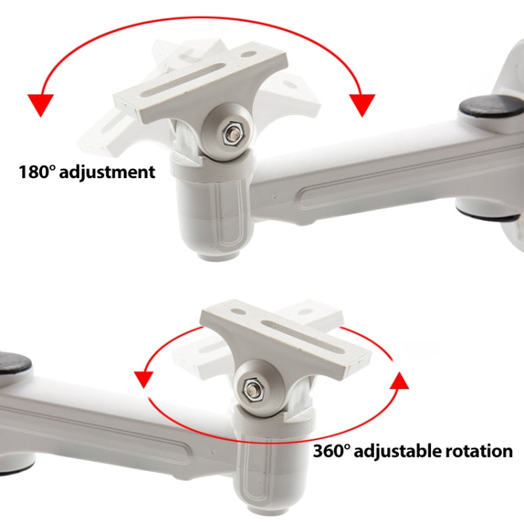 Soporte de montaje en pared CCTV, soporte plateado metálico de aluminio para interior y exterior, accesorios de soporte para cámara IP