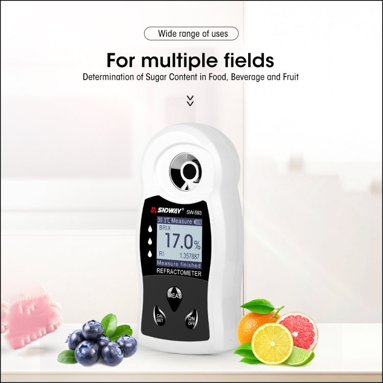 SNDWAY SW-593 refractómetro Digital medidor de azúcar Brix recargable vino cerveza Alcohol bebida fruta medidor de concentración de azúcar