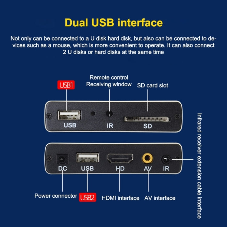 JEDX 4K HD Player Single AD Machine Power on Automatic Loop Play Video PPT Pantalla horizontal y vertical U Disk SD Play, US, EU, UK