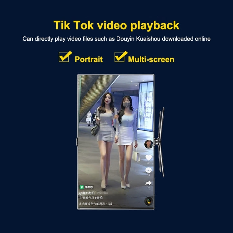 JEDX 4K HD Player Single AD Machine Power on Automatic Loop Play Video PPT Pantalla horizontal y vertical U Disk SD Play, US, EU, UK