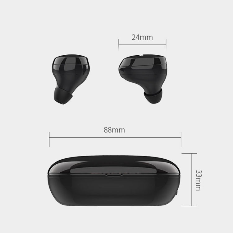 OneDer W12 Auricular inalámbrico con impermeable IPX5 HD Sonido estéreo TWS Auricular Bluetooth