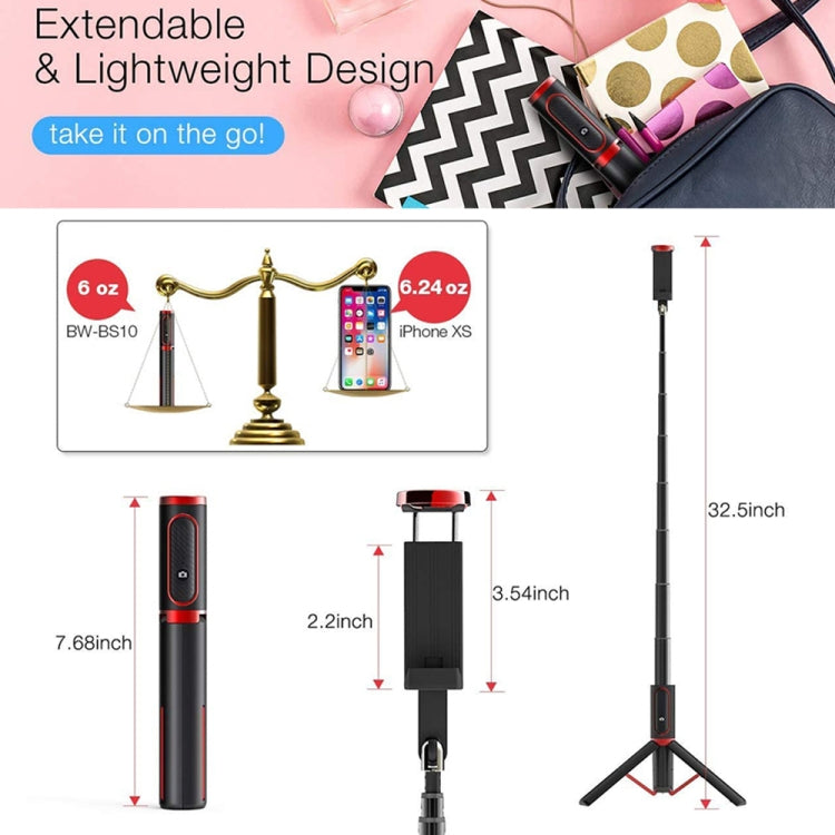 Soporte para teléfono móvil con control remoto portátil Selfie Stick M18