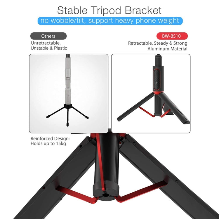 Soporte para teléfono móvil con control remoto portátil Selfie Stick M18