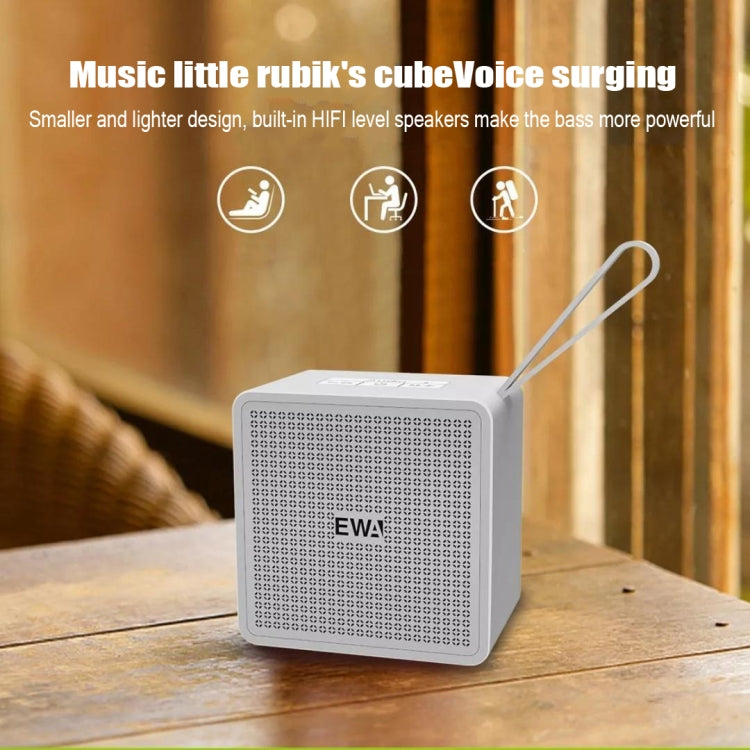 EWA A105 Altavoz Bluetooth de alta fidelidad, bajo de alta potencia de tamaño pequeño, soporte de tecnología Bluetooth TWS TF