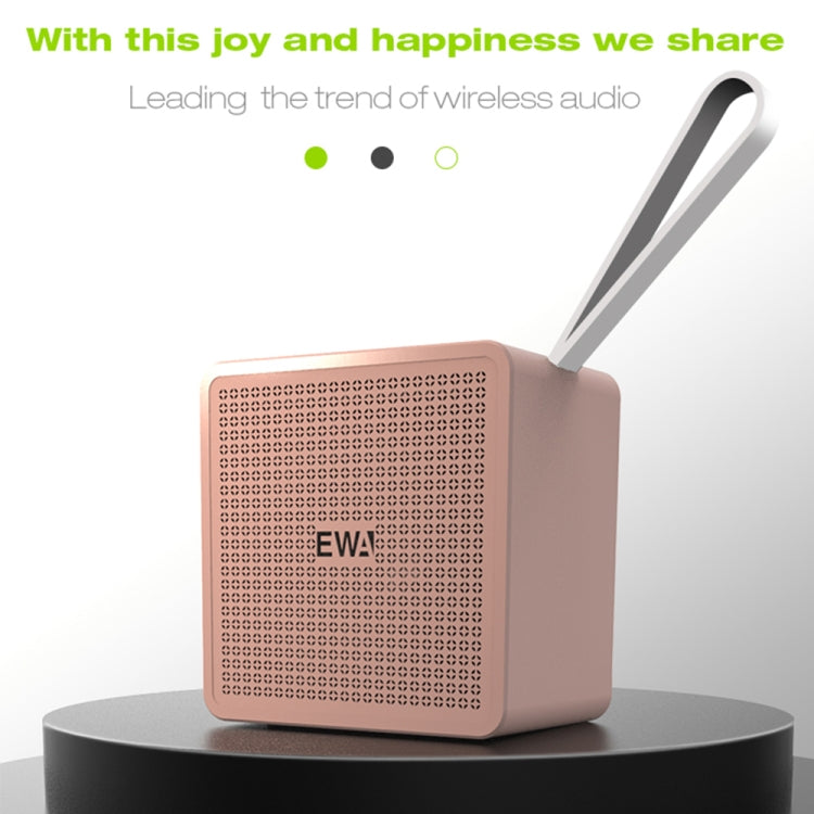 EWA A105 Altavoz Bluetooth de alta fidelidad, bajo de alta potencia de tamaño pequeño, soporte de tecnología Bluetooth TWS TF