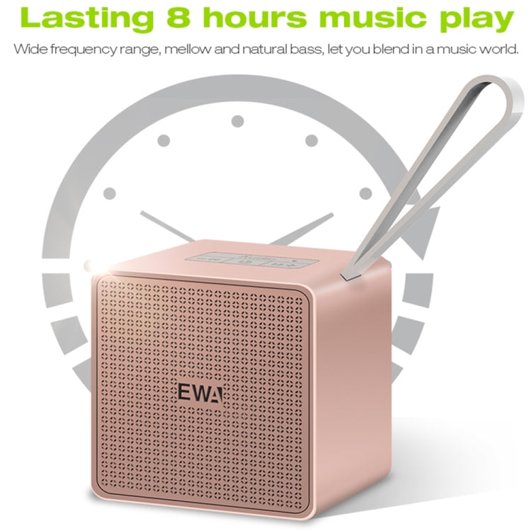 EWA A105 Altavoz Bluetooth de alta fidelidad, bajo de alta potencia de tamaño pequeño, soporte de tecnología Bluetooth TWS TF