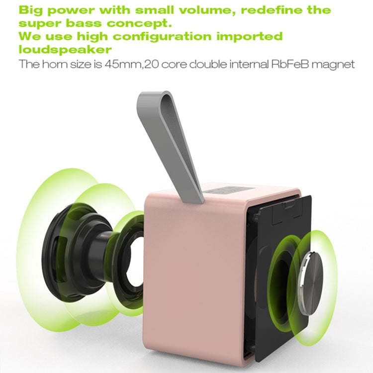 EWA A105 Altavoz Bluetooth de alta fidelidad, bajo de alta potencia de tamaño pequeño, soporte de tecnología Bluetooth TWS TF