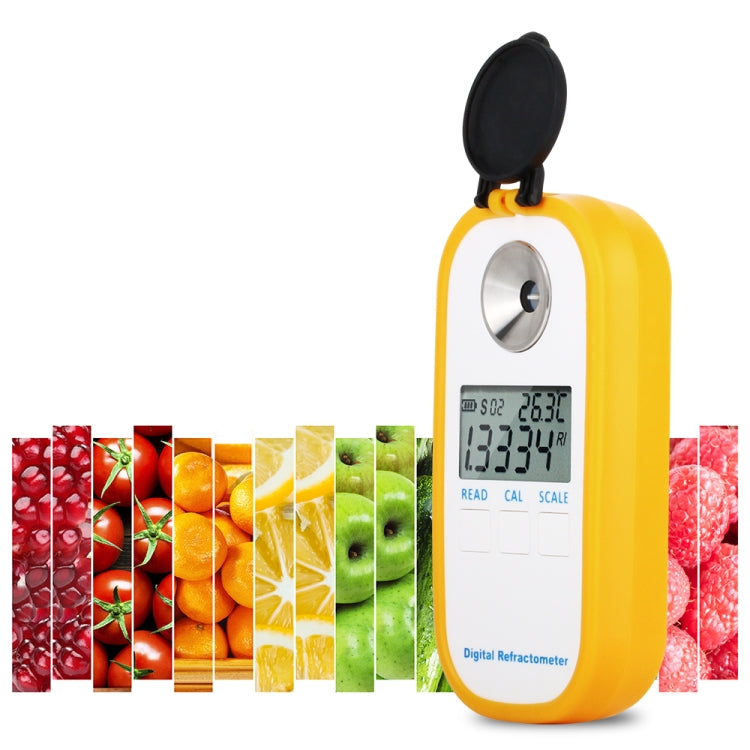 Refractómetro Digital DR103 con pantalla LCD, medidor de azúcar y zumo de fruta Brxi, refractómetro para dextrano, fructosa, glucosa, lactosa, maltosa, DR103